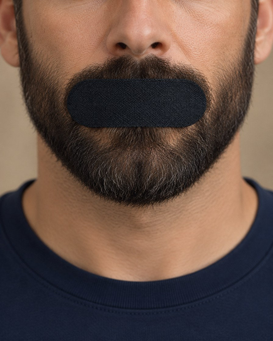 Gentle on lips. Firm on a beard.